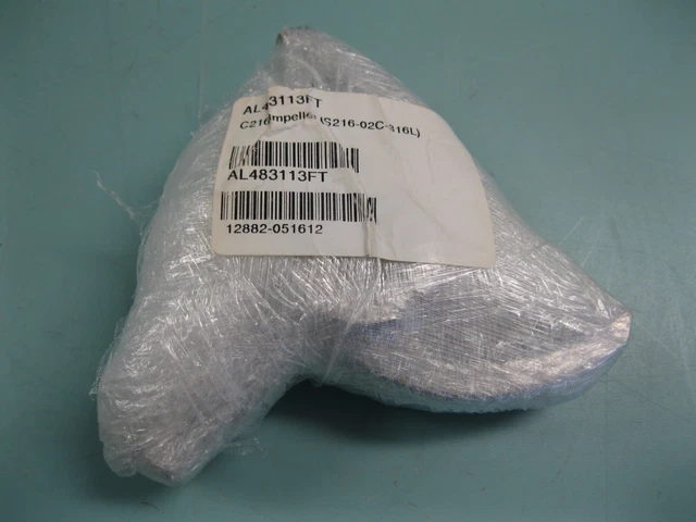 Alfa Laval AL483113FT C216 Impeller 316L SS NEW L16
