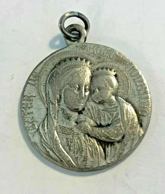 VATIKAN MEDAILLON "Mater de Bono Consilio"+JOSEF / Antique Medallion holy Maria