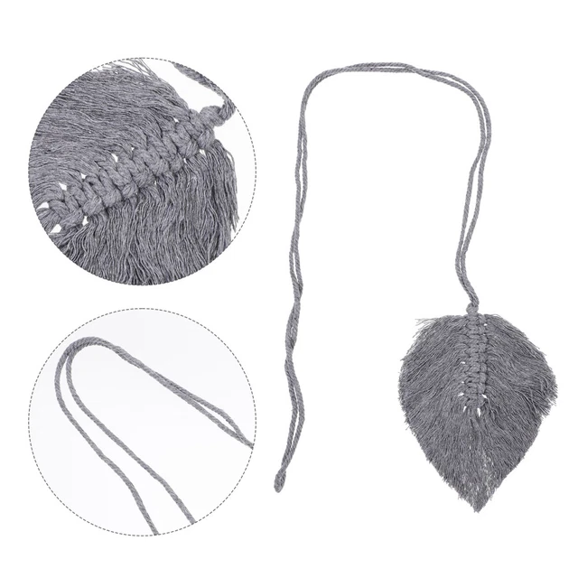 2 Pcs Home Use Curtain Fixators Bohemian Tieback Magnetic Tassel Office Buckle