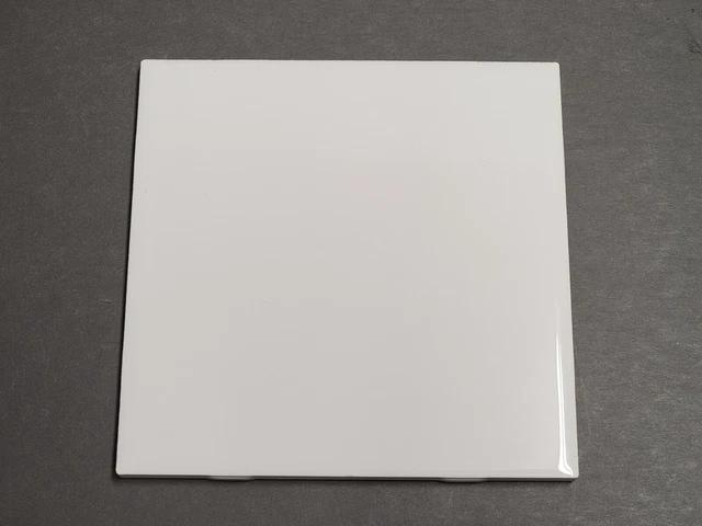 1 pc. AMERICAN OLEAN 6" x 6" Ceramic Tile - Glossy Bright ICE White NEW NOS