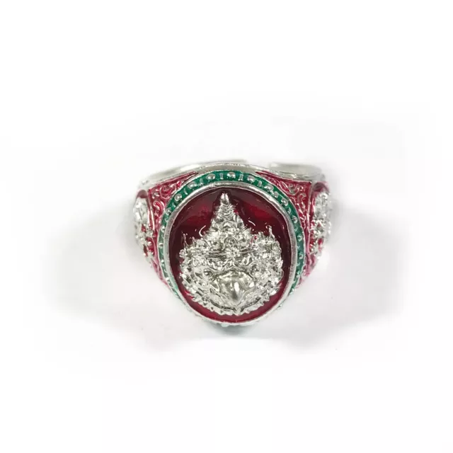 Garuda Ring Naga (free size) Wat Kalong Temple Jewelry Talisman Thai Amulet