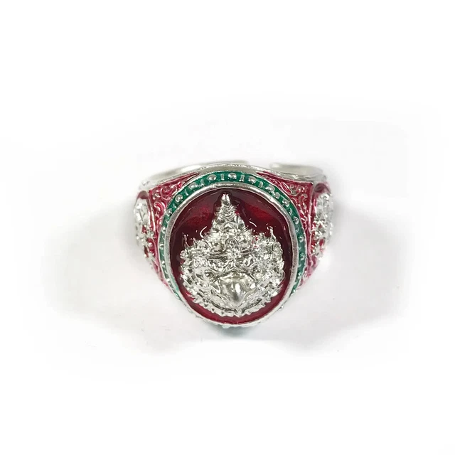 Garuda Ring Naga (free size) Wat Kalong Temple Jewelry Talisman Thai Amulet