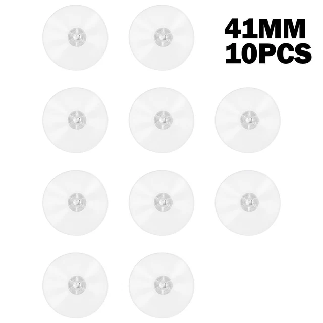 41mm Rändelschraube Durchsichtige Saugnäpfe Weiße Nuss Gummi Flügelsauger