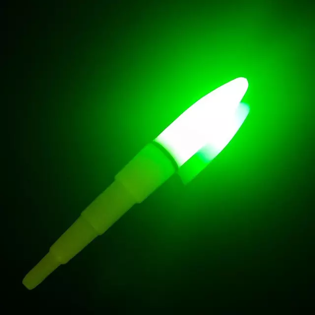 AU 2Pcs Night Float Rod Light Dark Glow Stick LED Luminous Fishing Light (Green) 2