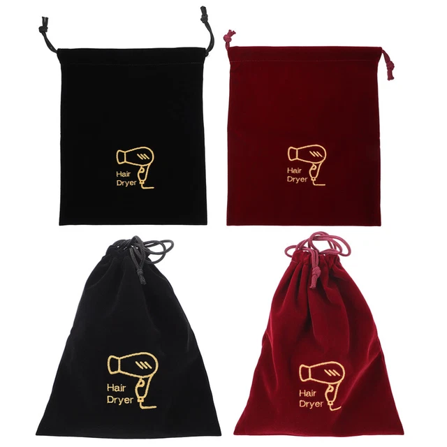 4 un. bolsas de almacenamiento bolsa de tela cordón bolsas secador de pelo