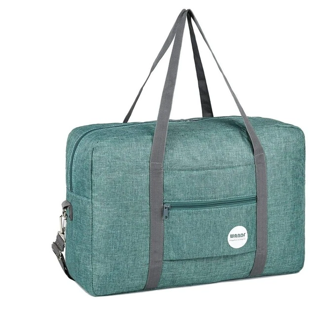 Travel Duffel Bag with Shoulder Strap 25L Underseat Foldable Carry-on Luggage