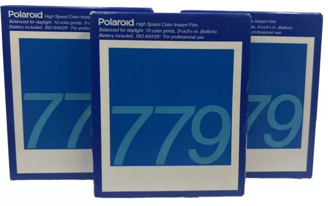 3️⃣📸 3 Packs of Sealed Polaroid 779 Vintage Instant Film - EXPIRED 1999 3️⃣📸