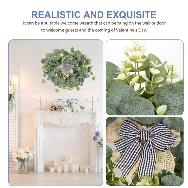 Widely- Exquisite Decorative Simulation Wreath Decor Spring Wreath Home Decor 2