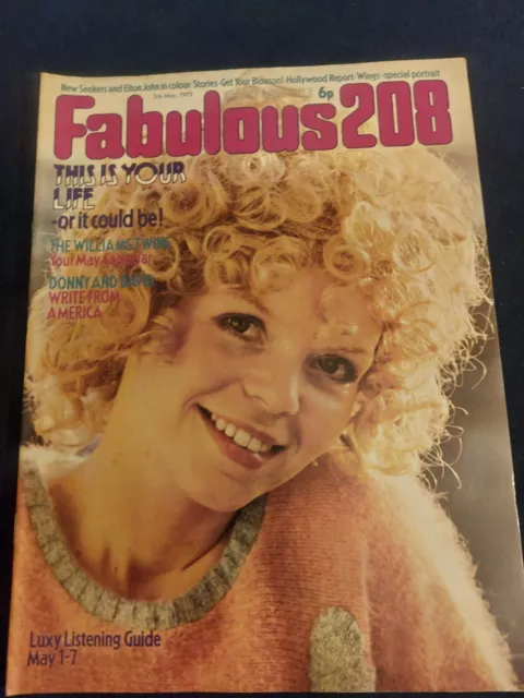 Vintage FABULOUS 208 Magazin 5. MAI 1973 Andy David Wings Cassidy Osmonds 137