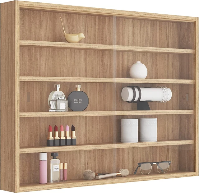 Modern Collection Display MODERN WALL DISPLAY Cabinet Glass Laminated Models Collections Shelf ...