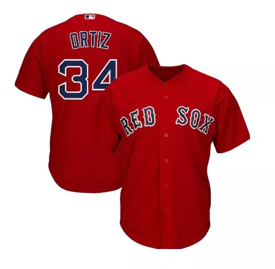 David Ortiz #34 Boston Red Sox Scarlet Cool Base Men´s Baseball MLB Jersey