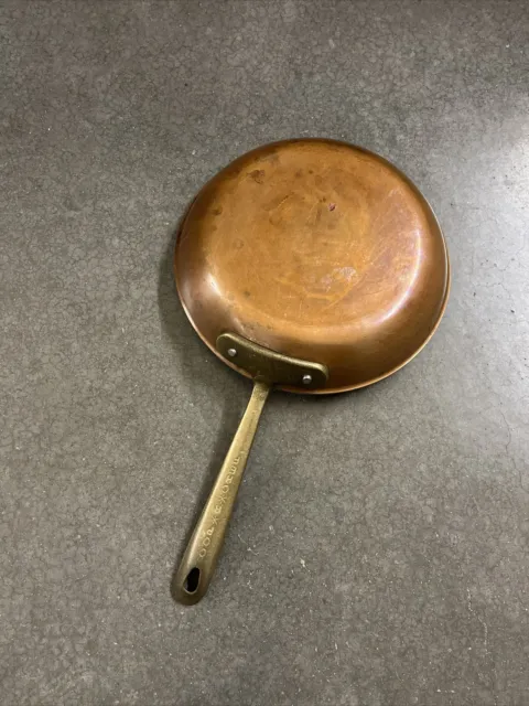 All-Clad Cop*R*Chef Vintage Copper 10" Skillet Fry Pan Brass Handle Cop R Chef