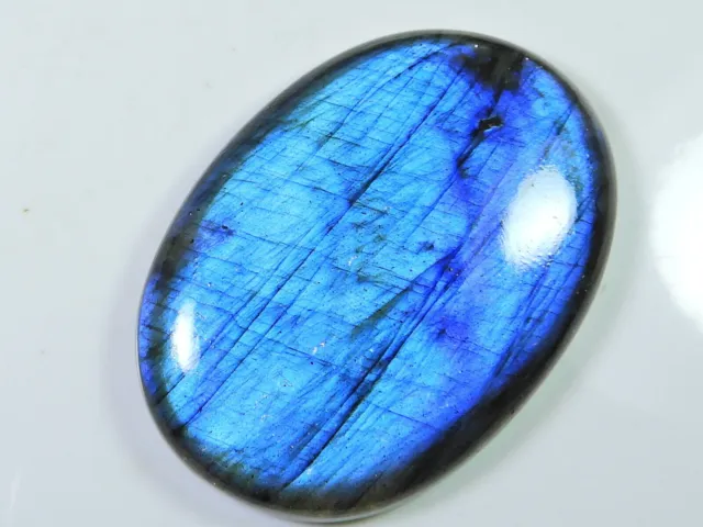 Labradorite bleue naturelle ovale cabochon pierre précieuse en vrac...
