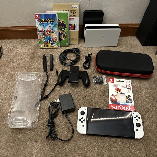 NINTENDO SWITCH OLED Model HEG001 Handheld Console 64GB White £230