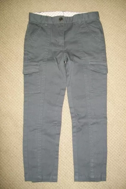 Pantaloni sottili grigi collo e collo, 6 y (105-118 cm). Cotone/elastan. Nuovi con etichette £29