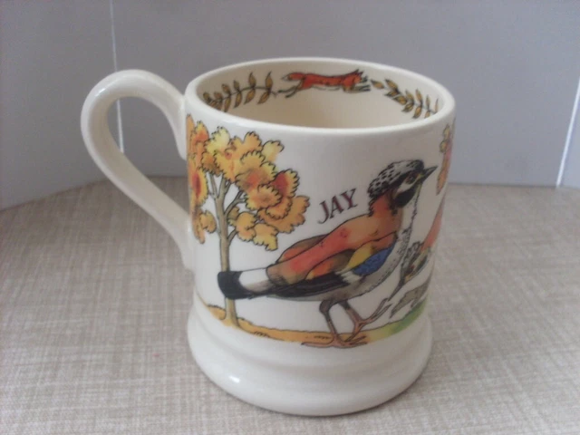 Emma Bridgewater Tazza Grande 1/2 Pinta 300ml, Tazze Colazione Particolari, Mugs per Caffè/Cappuccino/Tè, Tazzine Simpatiche Caffe, Design Originale Testo nero