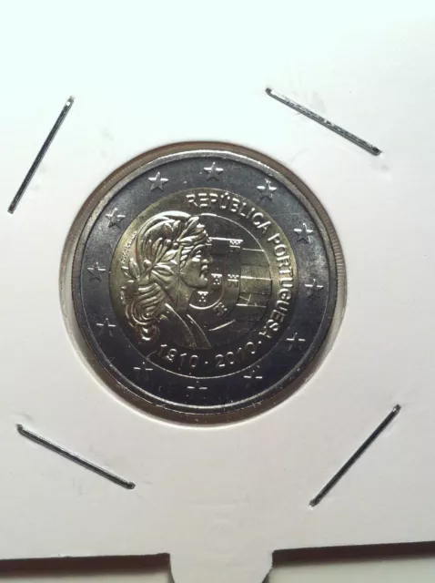 2 Euro Portugal 2010 Centenaire Republique Commemorative Neuve