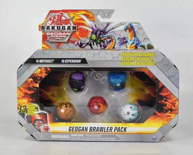 Bakugan GEOGAN Brawler 5 Pack Mutasect Vipergon Dragonoid Ferascal Pincitaur