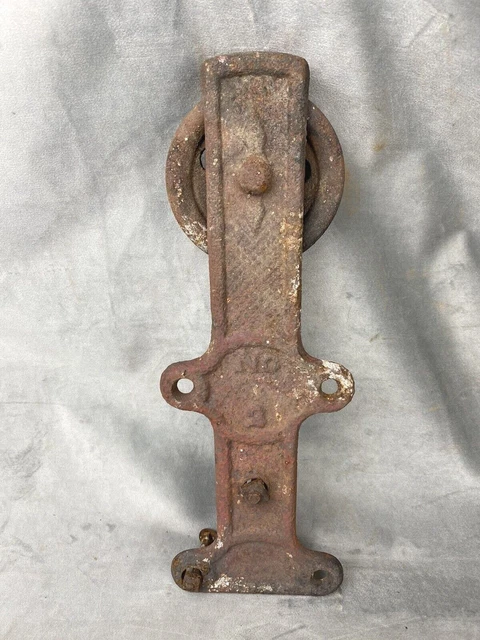 Antique C.1890 Barn Door Roller ~ Marked No.2 ~ Works Properly, No Damage