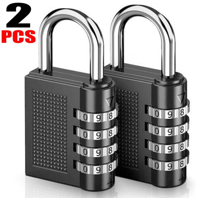 2x Padlock Combination 4Digit  Lock  Locker Gym Bag Travel Suitcase Bag Security