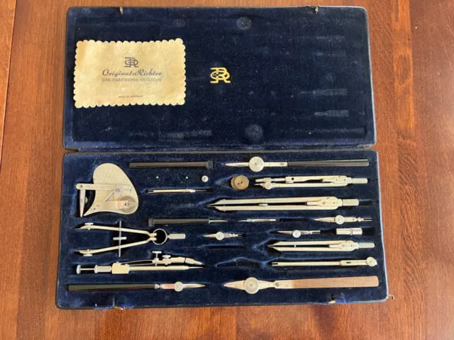 E.O. Richter & Co Präcision Kopernikus XII precision drawing kit VINTAGE