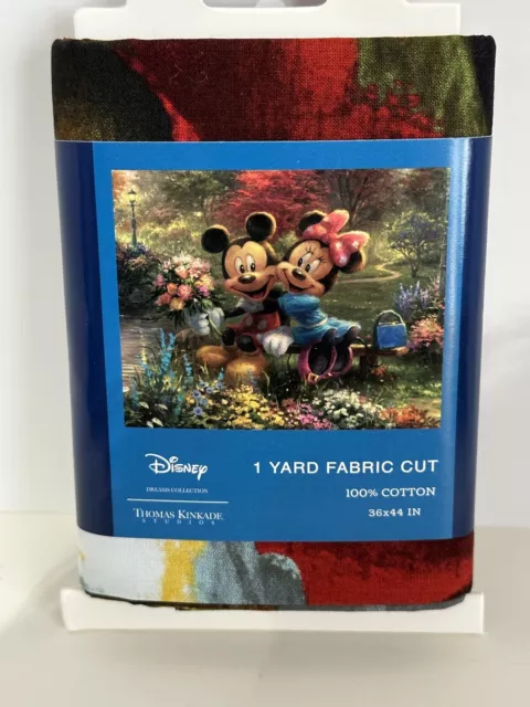 Disney Mickey & Minnie Sweetheart Central Park Digital Print Cotton Panel