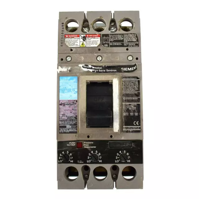 Siemens FXD63B200 Breaker Circuit Sentron 200-Amp 600VAC 3-Pole Trip