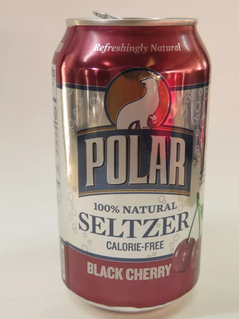 Craft BEER Empty Can: POLAR Beverages Black Cherry Seltzer Water ~ Worcester, MA