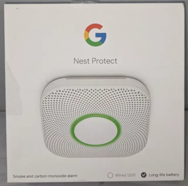 Nest S3000BWES  - Google - 2nd Generation - Nest Protect - Battery Powered