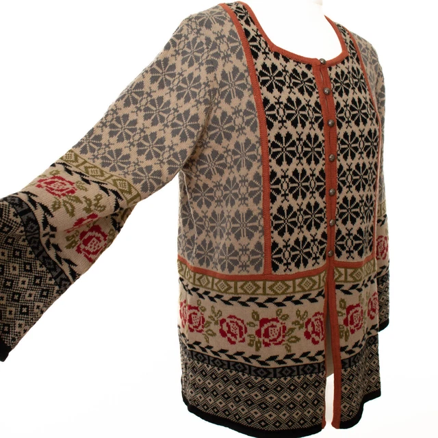 Cardigan Femme GUDRUN SJODEN Multicolore Coton & Laine Gr. M