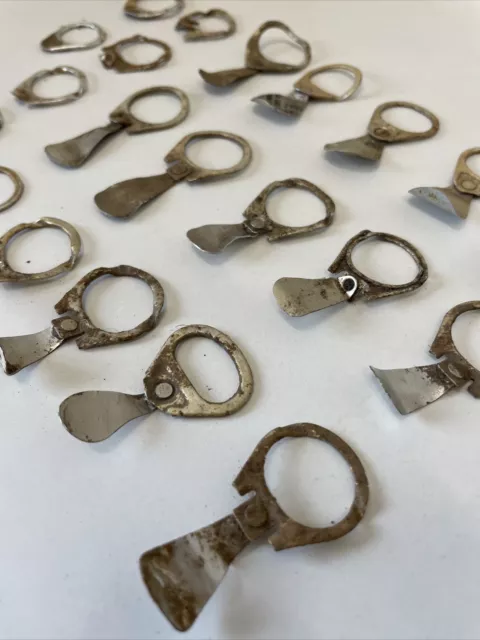 23 Vintage Ring Pulls Joblot - Metal Detecting Finds