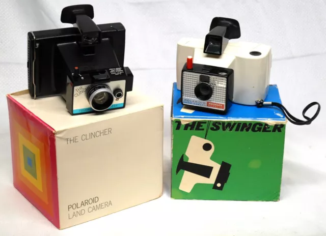 Vintage Polaroid Land Cameras The SWINGER & the CLINCHER ED116