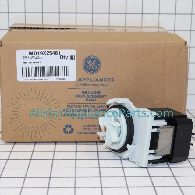 GE DISHWASHER DRAIN Pump Assembly WD19X25461 49.99 PicClick