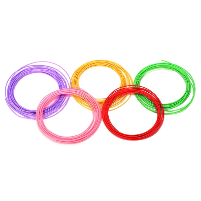 10 roll 3D Pen Filament Refills 1.75mm PLA Filament 5M for Each Roll (Assorted