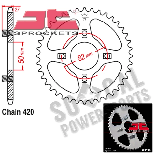 Jt Sprockets Jt Sprocket Rear 38T Jtr256.38