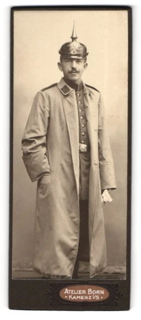 Fotografie Atelier Born, Kamenz / Sachsen, sächsischer Soldat in Uniform mit Pi
