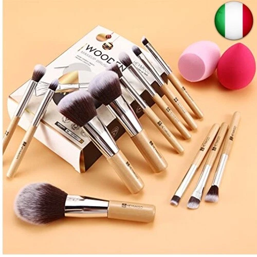 HEYMKGO - Pennelli Make Up professionali Set di 12 pennelli trucco vegani 6