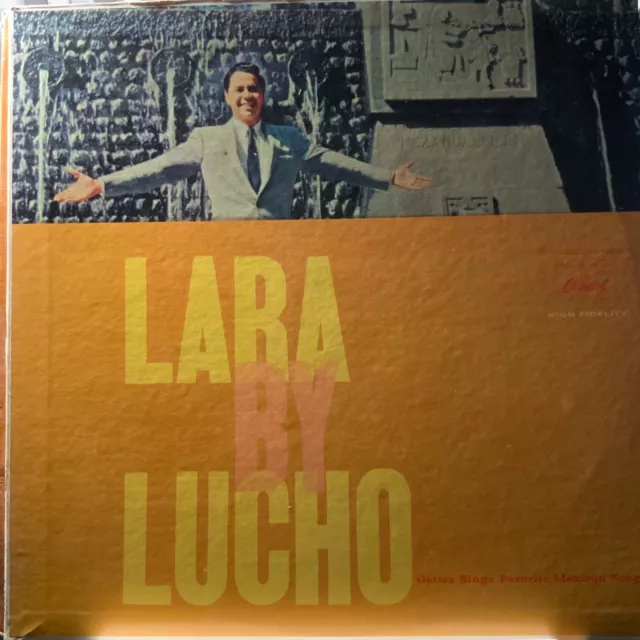 THE GREAT LUCHO GATICA'S BEST SONGS IN SPANISH VINYL LP CAPITOL RECORDS  MONO EX
