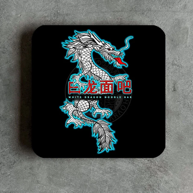 Bladerunner Tyrell Corps Blanc Dragon Nouille Barre Film dessous de Verre