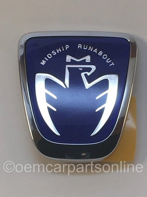 OEM Toyota 99-07 MR2 MR-S Spyder Midship Runabout BLUE Front Emblem Badge JDM