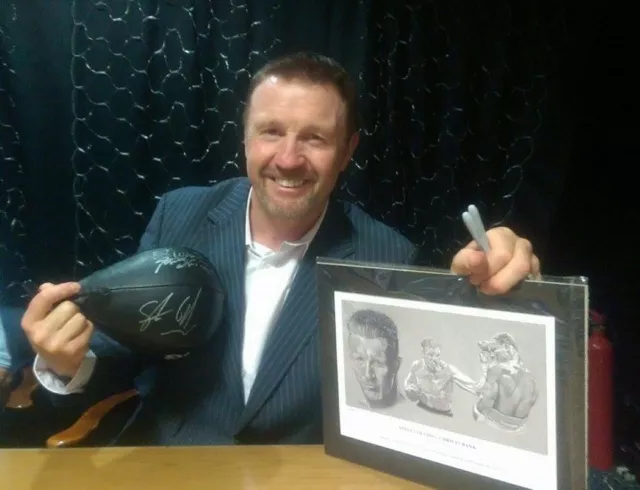 Boxing Steve Collins Signed Limited Edition Fine Art Print By Killian Art