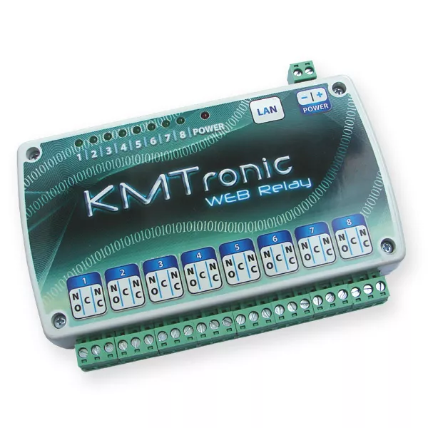 KMTronic LAN Ethernet IP 8 channels WEB Relay board BOX