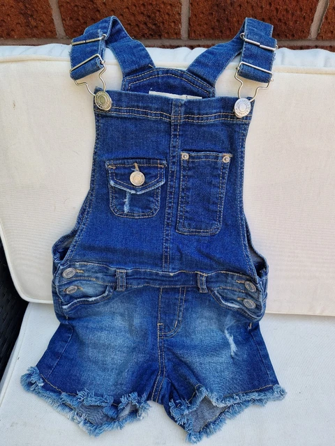 Dungarees ragazze età 6-7 denim