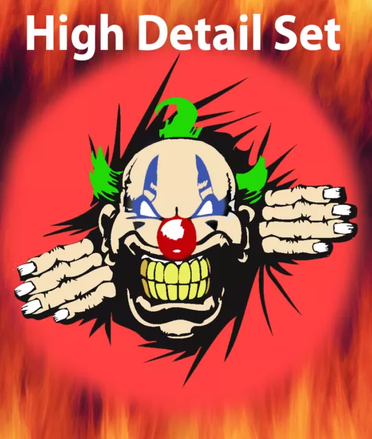 Mini Clown 5 Two Layer Airbrush Stencil Spray Vision Template