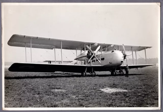 Vickers Valentia Pegasus Engine Large Original Vintage Manufacturers Photo Raf