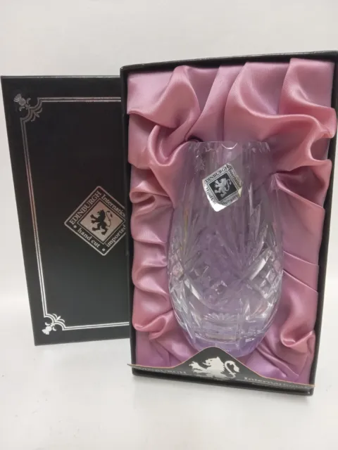 Edinburgh Internation Hand Cut Lead Crystal Vase