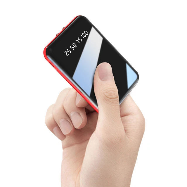 Mini 900000mAh Power Bank UltraThin USB Portable External Battery Backup Charger