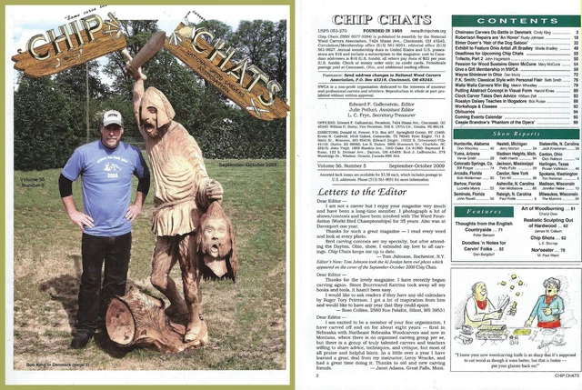 Chip Chats Magazin der National Woodcarvers Association... September-Oktober 2009 (o)