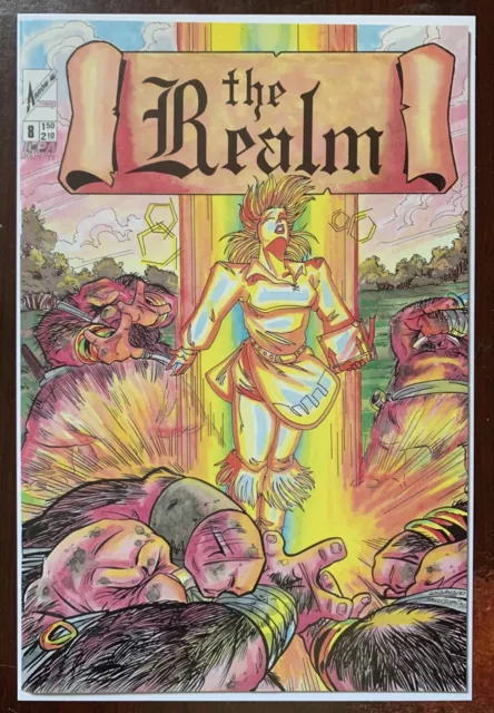 Arrow Comics 1986 The Realm #8 Signed Guy Davis Ralph And Stu In 1987 Very Rare