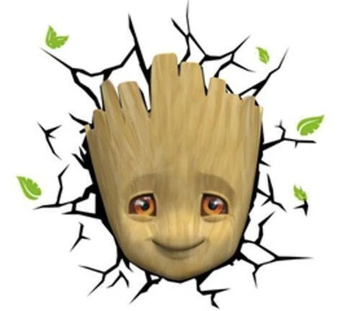 MARVEL 3D LED Lumi re Baby Groot Face 3D EUR 42 92 PicClick ES